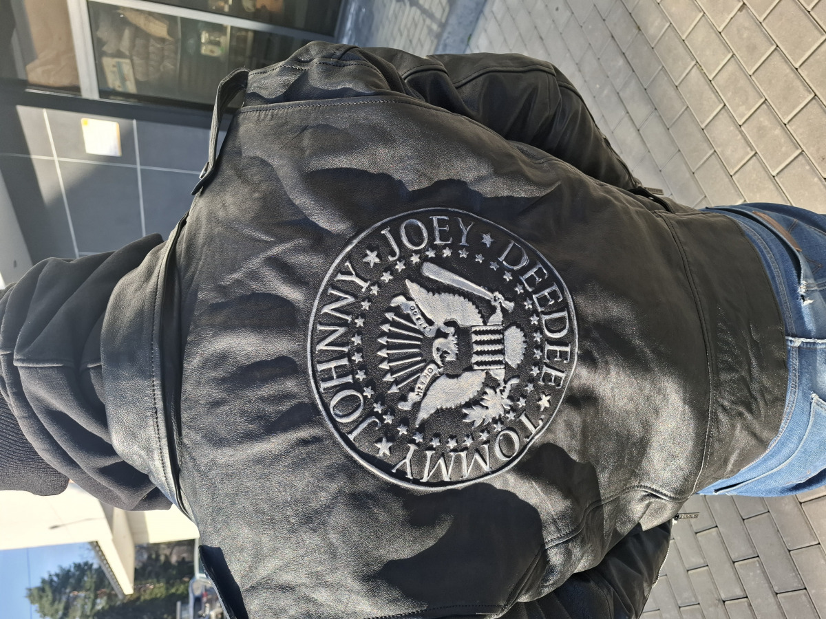 kurtka RAMONESKA RAMONES - ANILINA black