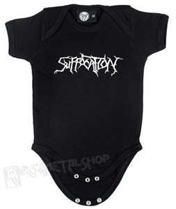 body dziecięce SUFFOCATION - LOGO black / white